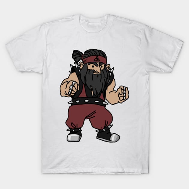 Dwarf Monk T-Shirt by NathanBenich
